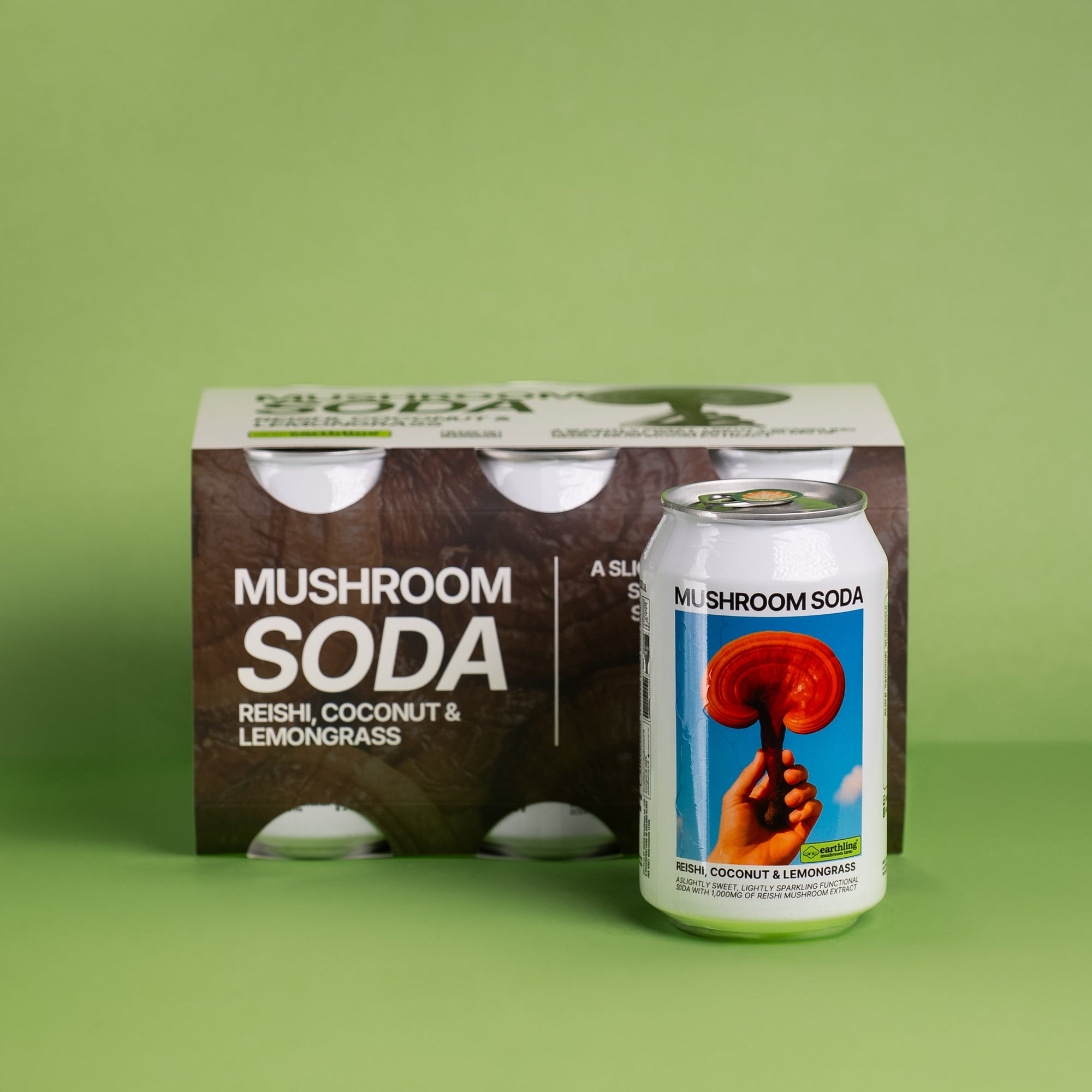 Reishi, Coconut & Lemongrass Soda