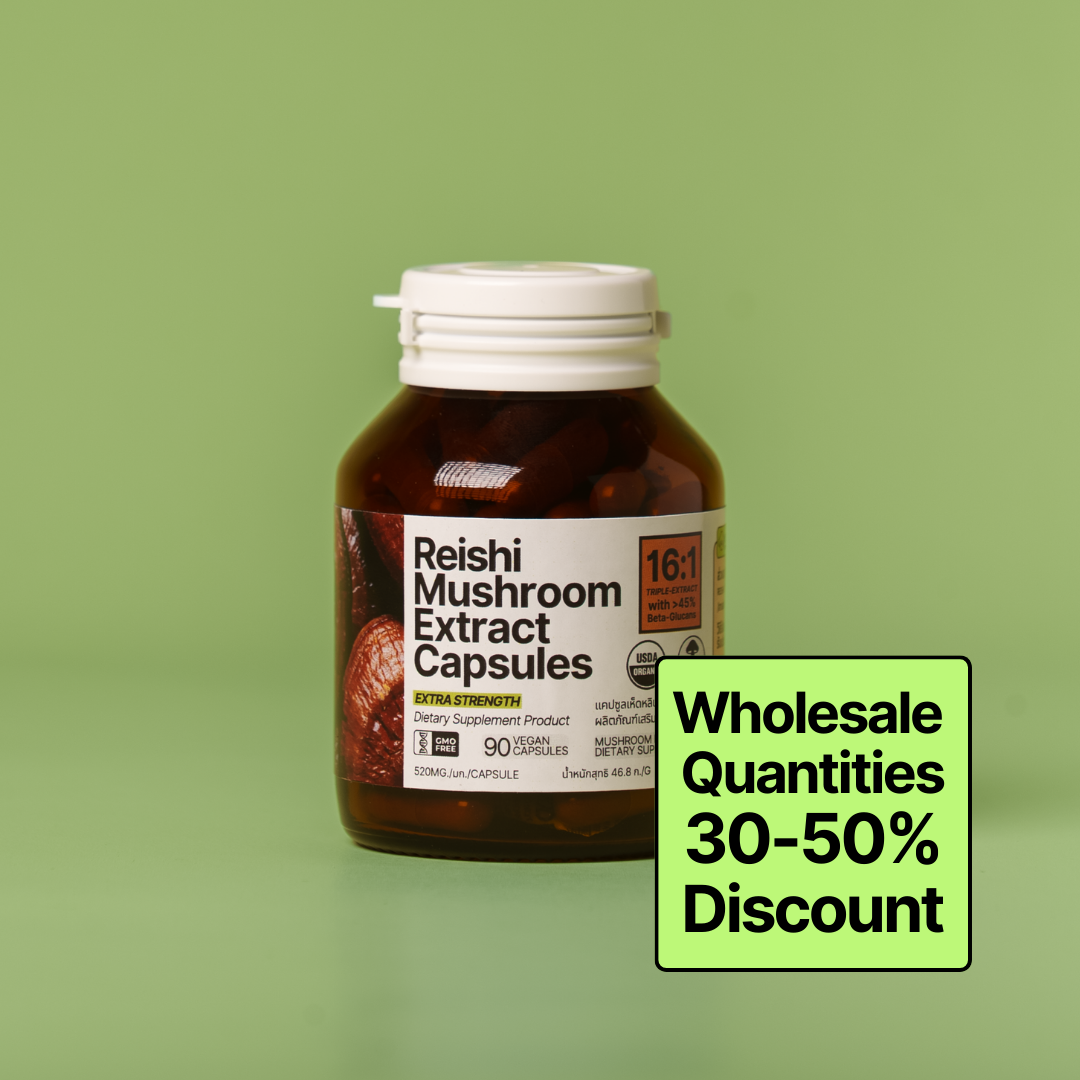 Wholesale Reishi 16:1 Triple Extract Capsules