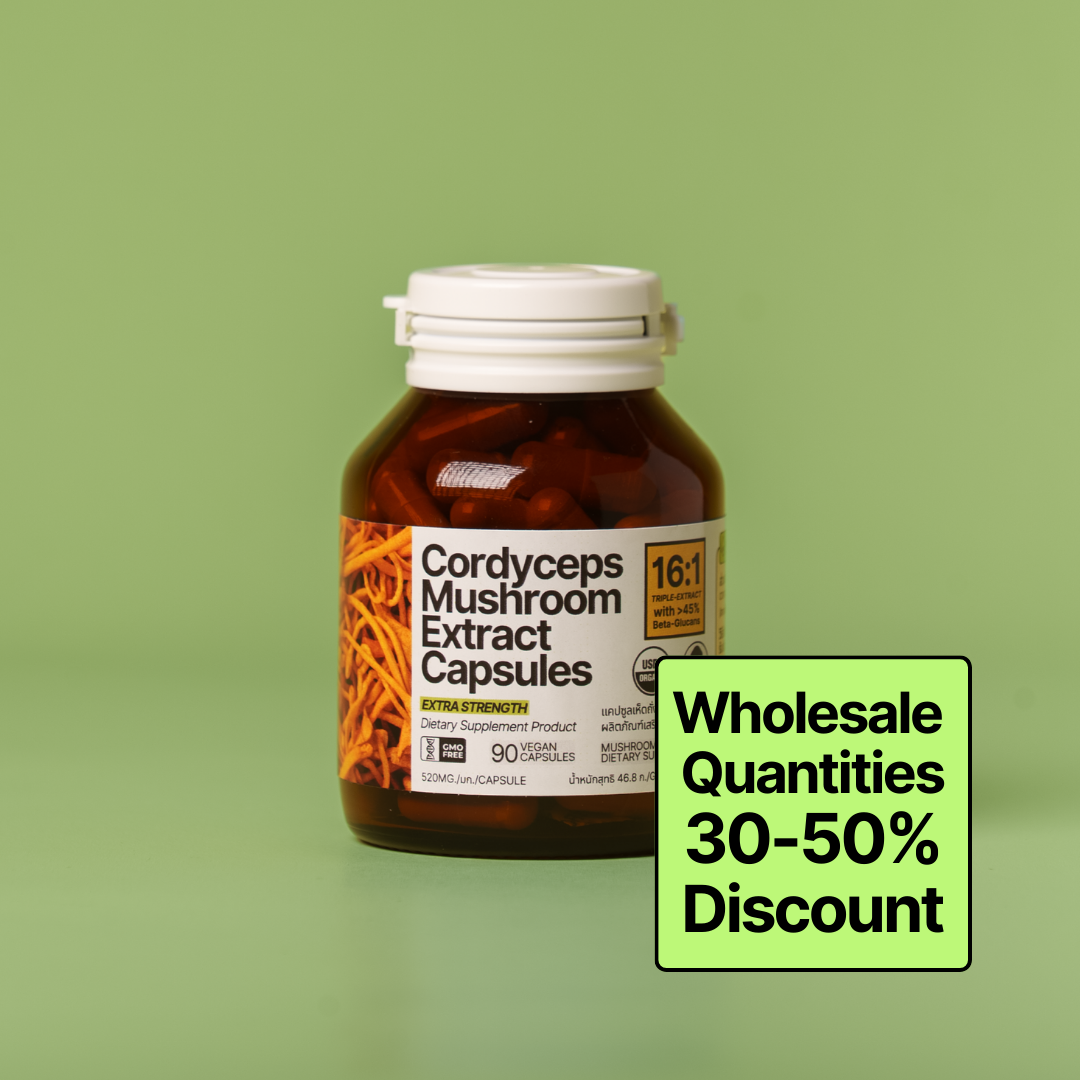 Wholesale Cordyceps 16:1 Triple Extract Capsules