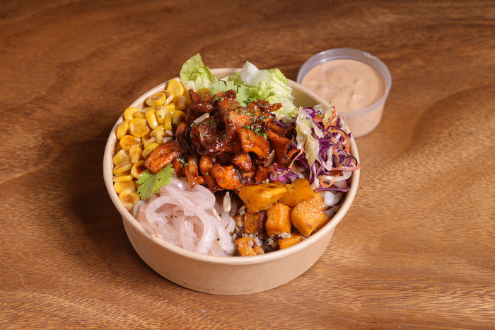 Pink Oyster BBQ bowl